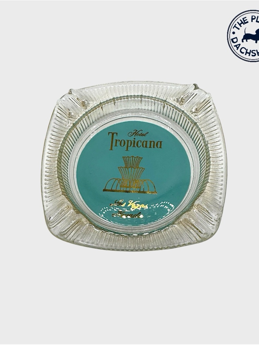 Vintage Las Vegas Hotel Tropicana Glass Ashtray